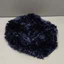 Town & Country Basics Spa Step Noodle Solid Bathroom Toilet Lid Cover, Plush, Soft, and Absorbent, Machine Washable, Blue, 18.5"x19.6"