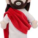 13" Jesus Plush Jesus Stuffed Doll Religious Easter Gifts for Kids Party Favors (Red)