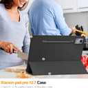 for Lenovo Idea Tab Pro Tablet 2025 Case,high qualit Hard Shell, Lightweight,Quality PU,Scratch Resistant,Black for Tablet 12.7 inch-Black