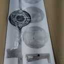 BDL Bathroom Vanity Light Fixtures New Black 3 Lights Crystal Shade Modern Wall Bar Sconce Mirror (Exclude Bulb)