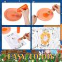 30 Sets Christmas Nativity Paint Crafts with 3D Fabric Paint 30 Baby Jesus Cards 30 Paper Plates DIY Color Your Own Nativity Scene Religious Christian Christmas Activities for Holy Night Church