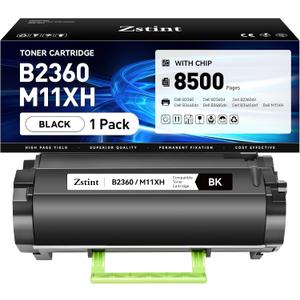 B2360 M11XH Toner Cartridge (with chip High Yield) 1-Pack Black Replacement for Dell B2360 M11XH Toner Compatible with Dell B2360 B2360d B2360dn B3460dn B3465dn B3465dnf Laser Printer Ink All-in-One