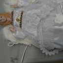 JOYIN 9'' Angel Christmas Tree Topper with Lights, Battery Operated Lightweight White Angel Treetop, Illuminated Ornament for Christmas Tree Decorations, Family, Indoor Home & Xmas Party Decorations