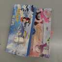 10 Slot Christmas Card Holder For Holiday Gift Money Storage Foldable Wallet Recycled Paper Cash Envelope Santa Themed Money Pocket Organiser (Light Blue Pink)