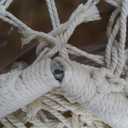 Greenstell Hammock Chair, Macrame Swing Chair with Comfy Cushion, Boho Hanging Chair for Outdoor & Indoor, Perfect for Bedroom, Patio, Balcony, Hold up to 350Lbs, Beige (Larger Size (32.7 x 35.4 x 50.4 inch))