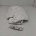 N&Y HOME Waffle Weave Shower Curtain with Snap-in Fabric Liner Set, 12 White Hooks Included - Hotel Style, Waterproof & Washable, Heavyweight Fabric & Mesh Top Window - 71x72, White