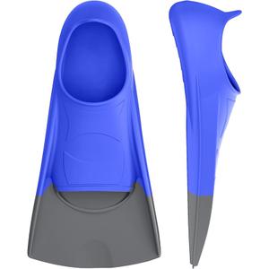 Gintenco Swim Fins, Kids Swim Training Fins for Lap Swimming, Travel Size Flippers with Mesh Bag, Silicone Swimming Fins for Kids Teens Adults Women Men 36-38