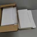 Fuutreo 6 Pcs Magnetic Wall File Organizer Magnetic Wall File Holder Refrigerator Magazine Holder for Mail Letters Paper(White, 8.3 x 13.8 Inch, Horizontal)