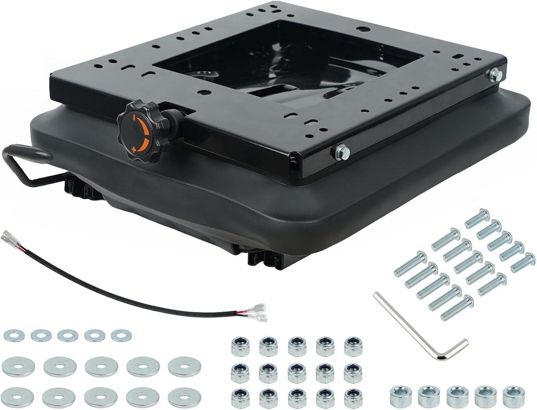 Suspension Kit with Slider Track for Zero Turn Lawn Mower Tractor Forklift, Compatible with Most Aftermarket Seats - Same Day Shipping