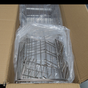 Large Dish Drying Rack - Rust Resistant Dish Rack,Expandable Kitchen Counter,Drainage Board with Sloped Design,Removable Cutlery Holder,Cup Knife Holder,Easy-to-Clean Full Hollow Design-Silver-L