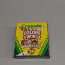 Crayola Colors of The World Markers (24 Count), Skin Tone Markers for Kids, Coloring Book Supplies, Skin Colored Markers, Gifts for Kids