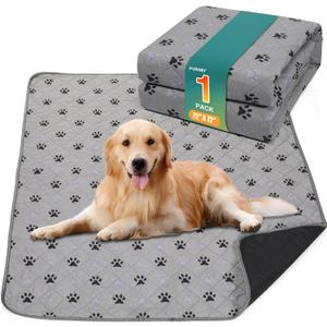 1 Pack Extra Large 72"X72" Washable Pee Pads for Dogs Super Absorbent Dog Training Pads Non-Slip Waterproof Pet Training Pads Mats Whelping Pads for Dogs Cats Puppy