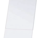 Acrylic Sign Holder with Plastic Base 3 Pack L/T Shape Vertical or Slant Back Display for Wedding, Restaurant, Store, Office, Hote