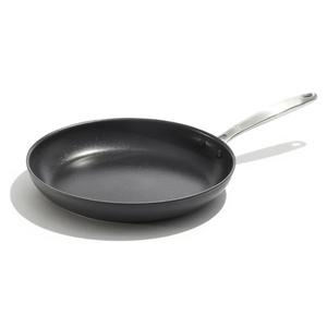 OXO Good Grips Pro Hard Anodized PFAS-Free Nonstick 30cm Frying Pan Skillet, Dishwasher Safe, Oven Safe, Stainless Steel Handle, Black