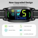 FAFAFROG Dog Bark Collar, Rechargeable Smart Collar, Anti Barking Training Collar with 5 Adjustable Sensitivity Beep Vibration, Bark Collar for  Dogs (Black)