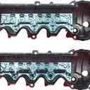 Valve Covers Compatible with 2006-2010 F-ord Explorer V8 4.6L 2009-2010 F-ord F150 Truck V8 4.6L Replace# 9L1Z6582C 7L1Z6584A 9L1Z6582D