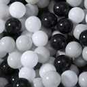 Heopeis Soft Plastic Ball Pit Balls for Ball Pit, 100pcs Plastic Toy Balls for Kids, Crush Proof Balls for Baby Toddler 1 2 3 4 5 Years Old Ball Pool Play Tent, Baby Pool Water Toys, Party Decoration