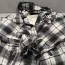 SCODI Men's Flannel Shirt Jacket Fleece Sherpa Lined Plaid Jackets Coat Full Zip Up Hoodie Winter Outwear (XX-Large, Black)