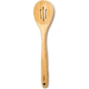 Norpro 12-Inch Bamboo Slotted Spoon, Shown