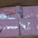 esgwork Teepee Tent, 6 Pack with Air Mattress (64"x28"), Sleeping Bag, Star Lights, Eye Mask, Banner, 6 Pompoms, Indoor Canopy Tent for Parties & Relaxation (Pink)