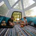 Camping Tents 4 Person Pop Up - Sets Up in 60s for Family Camping, Windproof Design, Family Cabin Tent with Rainfly & Backpack Carry Bag