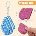 2PCS - Fidget Keychain, 67 Keychain, 67 Toy, 3D Printed Sensory Clicker Keychain Fidget Clicker Toys for Adults, Boost Focus & Calm Anxiety at Work, Travel – Ideal Stress-Relief Gift