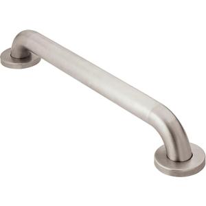 Moen Home Care Bathroom Safety 36 Inch Stainless Steel Handicap Grab Bar for Bathtub and Shower, Peened Texture for Grip, Elderly Assistance Product with Concealed Screws, R8936P