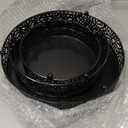 3-Piece Cake Stand Set Round Metal Dessert Display Stands Tray for Wedding Party Birthday Celebration Bases Cake Table Stand, Black
