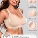 OEAK Women Value Series Jelly Bras Wireless Pushup Convertible Bra S Nude