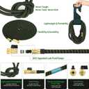 Expandable Garden Hose - 200 ft Expanding Water Garden Hoses, No Kink Lightweight Flexible Hose with 3/4" Solid Fittings and 4-Layer Latex Cores - 200ft Retractable Stretch Car Washing Pipes