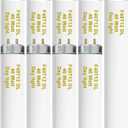 Konideke T12 48 Inches 40 Watt Fluorescent Tube, F40T12/865 Light Bulb, 6500K Daylight, 3050 Lumens, 4ft Fluorescent Bulb, G13 Bi-Pin Base 9 Count