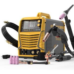 TOOLIOM 180A 4 in 1 MIG Welder Gas MIG/Flux MIG/Stick/Lift TIG Multiprocess Welding Machine 110V/220V Welder with Lift TIG Torch TOOLIOM 180A 4 in 1 MIG Welder Gas MIG/Flux MIG/Stick/Lift TIG Multiprocess Welding Machine 110V/220V Welder with Lift TIG Torch