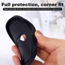 BOXOB 4pcs Car Door Lock Protectors, Universal Silicone Latches Guard Covers with Silent Shock Absorption for Noise Reduction & Protection (Black)