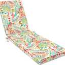 LVTXIII Outdoor Chaise Lounge Cushion 72x21x3 Inch, Water-Repellent Patio Seat Cushion with Ties & Hidden Zipper, Thick Foam Pad for Lawn Chair, Poolside, Patio Furniture, Pretty Paisley