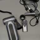 Electric Compressed Air Duster, 170000RPM High-Speed Cordless Air Blower with Rechargeable Battery for Keyboard, PC & Electronics Car Cleaning, Reusable Canned Air Alternative (Black Silver)