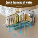 Sink Faucet Organizer, Suction Cup Sink Caddy Rack, Easy to Clean, Sponge Holder for Kitchen Storage