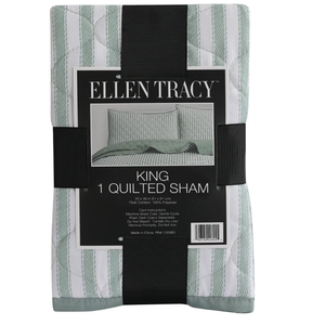 Ellen Tracy King 1 Quilted Sham 20x36 100%Polyester