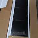 Sweetcrispy TV Stand for 55 60 inch TV, Modern Mid Century Entertainment Center with Storage, Media Console Table 2 Cabinet, Soft Hinge, Handle Door, Wooden Living Room, Office Furniture, Black (53.54 x 15.75 x 18.9 inches)