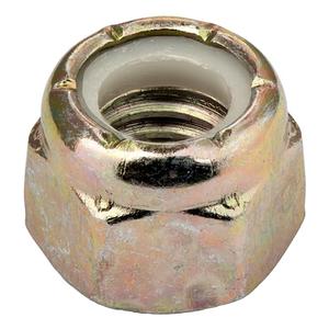 5/8"-18 (10 Pack) Grade 8 Hex Nylon Insert Lock Nut, Fine Thread, Yellow Zinc by Makers Bolt