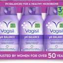 Vagisil Feminine Wash for Intimate Area Hygiene, pH Balance, Gynecologist Tested, Hypoallergenic, 12 oz, (Pack of 3)