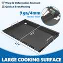 SafBbcue Full Size Griddle Insert for Weber Spirit 400 Series Flat Top Grills, Carbon Steel Griddle Insert for Weber Spirit E425/435 EP425/435 SP425/435 EX425 EPX435 Grill Replacement Parts, Non-stick