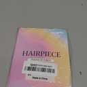 CJL HAIR 2PCs Small Cute Messy Bun Hair Piece for Thin Hair Women Mini Synthetic Curly Bun Scrunchies Updo Hairpieces Chocolate Multi