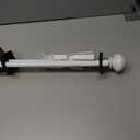 White Curtain Rods for Windows 28 to 48 Inch, 5/8" Diameter Heavy Duty Metal Splicing Adjustable Small Curtain Rod With Bracket(2.3-4 Feet)