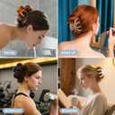 2 x Hair Clips for Women 3.5 Inch Medium Hair Claw Clips for Girls Thin Thick Hair Matte Banana Jaw Clips Hair Accessories for Women (Transparent)