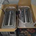 2-Pack Mueller UltraToast Full Stainless Steel Toaster 4 Slice, Long Extra-Wide Slots for Bagels and Waffles, 6 Browning Levels, LED Display, Cancel/Defrost/Reheat Functions & Removable Tray, Kitchen Gadgets