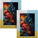 Handicrafts Home 8x10 Picture Frames Pack of 2 - Mondrian Collection Handcrafted Photo Frames, Perfect for Wall & Tabletop Display, Ideal Home Decor Gift (Driftwood)