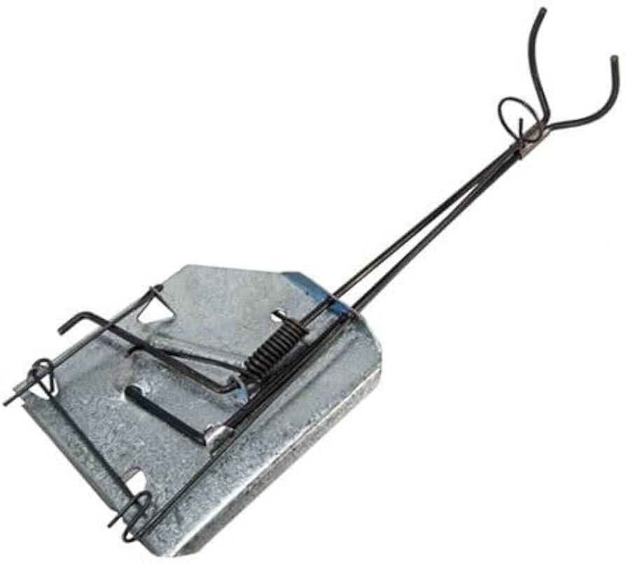 Qualirey 8 Pcs Outdoor Gopher Trap Easy to Set Mole Trap Weather Resistant Gopher Killer Vole with Red T Type Labels for Lawn Garden Farm (Silver)