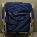 Tommy Bahama Big Boy 4-Position Folding 13" High Seat Backpack Beach or Camping Chair, Navy