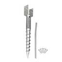 Ashman Ground Screw (1 Pack), No Dig, U-Model Screw in Post Stake - 27" Inch Long, Fits Standard 4x4 (3.5" X 3.5" Inch) Great for Mailbox Posts.