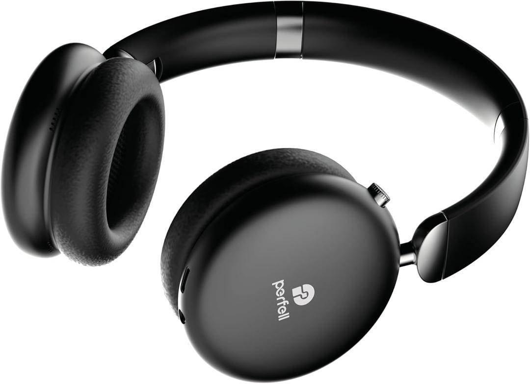 M2 Black Wireless Over The Ear Headphones with Deep bass, Head Mounted Bluetooth Earphones Foldable and Noise Cancelling Stereo Sports Earphones, Suitable for Smartphones, Tablets